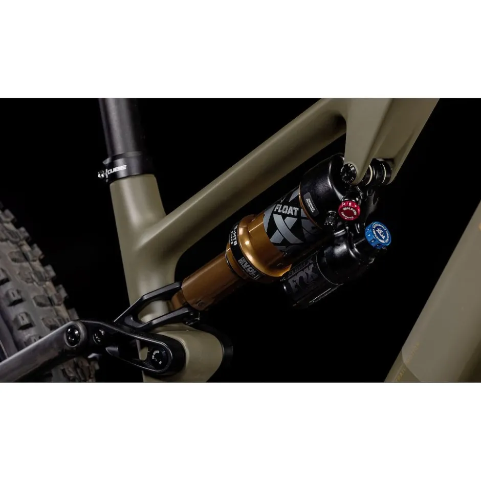 Elektrische Fietsen|E-Mtb Full Suspension < CUBE AM HYBRID ONE44 C:68X UPER TM 400X - 29" Carbon E-Mountainbike - 2025 - dutyolive / gold