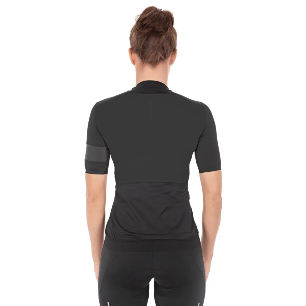 CUBE BLACKLINE Fietsshirt met Korte Mouwen Dames - zwart