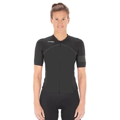 CUBE BLACKLINE Fietsshirt met Korte Mouwen Dames - zwart