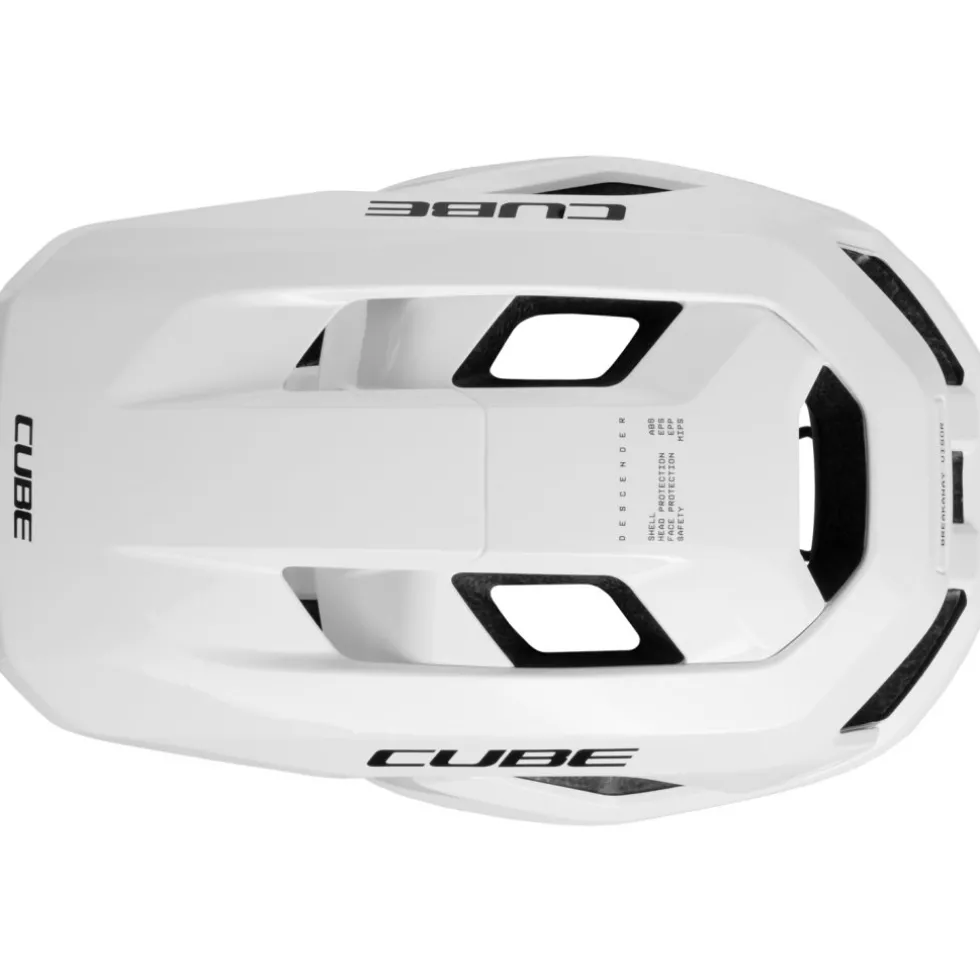 CUBE DESCENDER Integraalhelm - wit | X Actionteam
