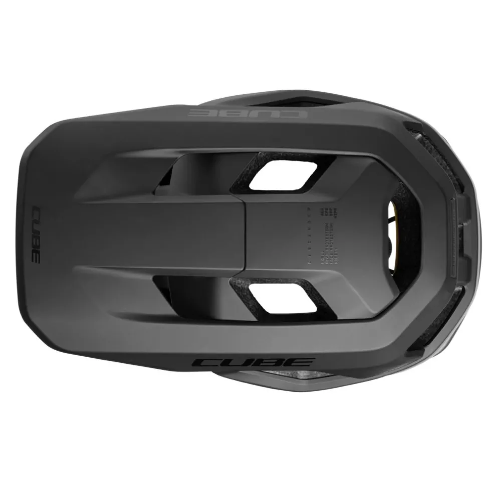 CUBE DESCENDER Integraalhelm - zwart
