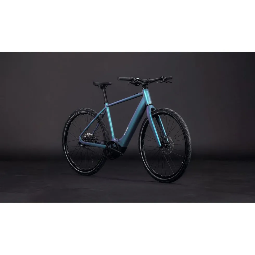 CUBE EDITOR HYBRID SLT 400X - City E-Bike - 2026 - smaragdgrey / prism