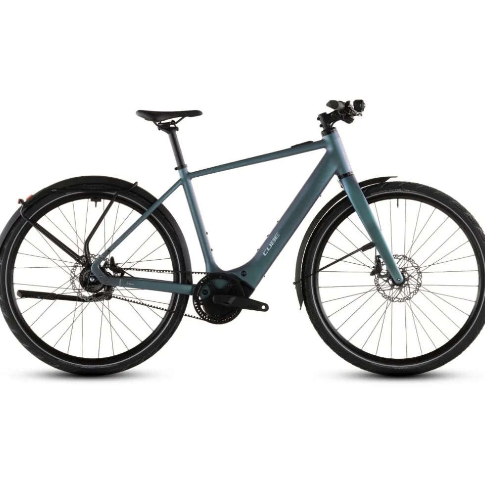 CUBE EDITOR HYBRID SLT 400X FE - City E-Bike - 2026 - smaragdgrey / prism