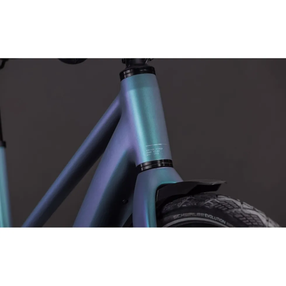 CUBE EDITOR HYBRID SLT 400X FE - Trapeze - City E-Bike - 2026 - smaragdgrey / prism