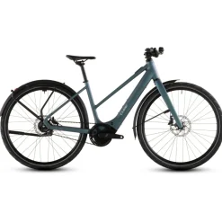 CUBE EDITOR HYBRID SLT 400X FE - Trapeze - City E-Bike - 2026 - smaragdgrey / prism
