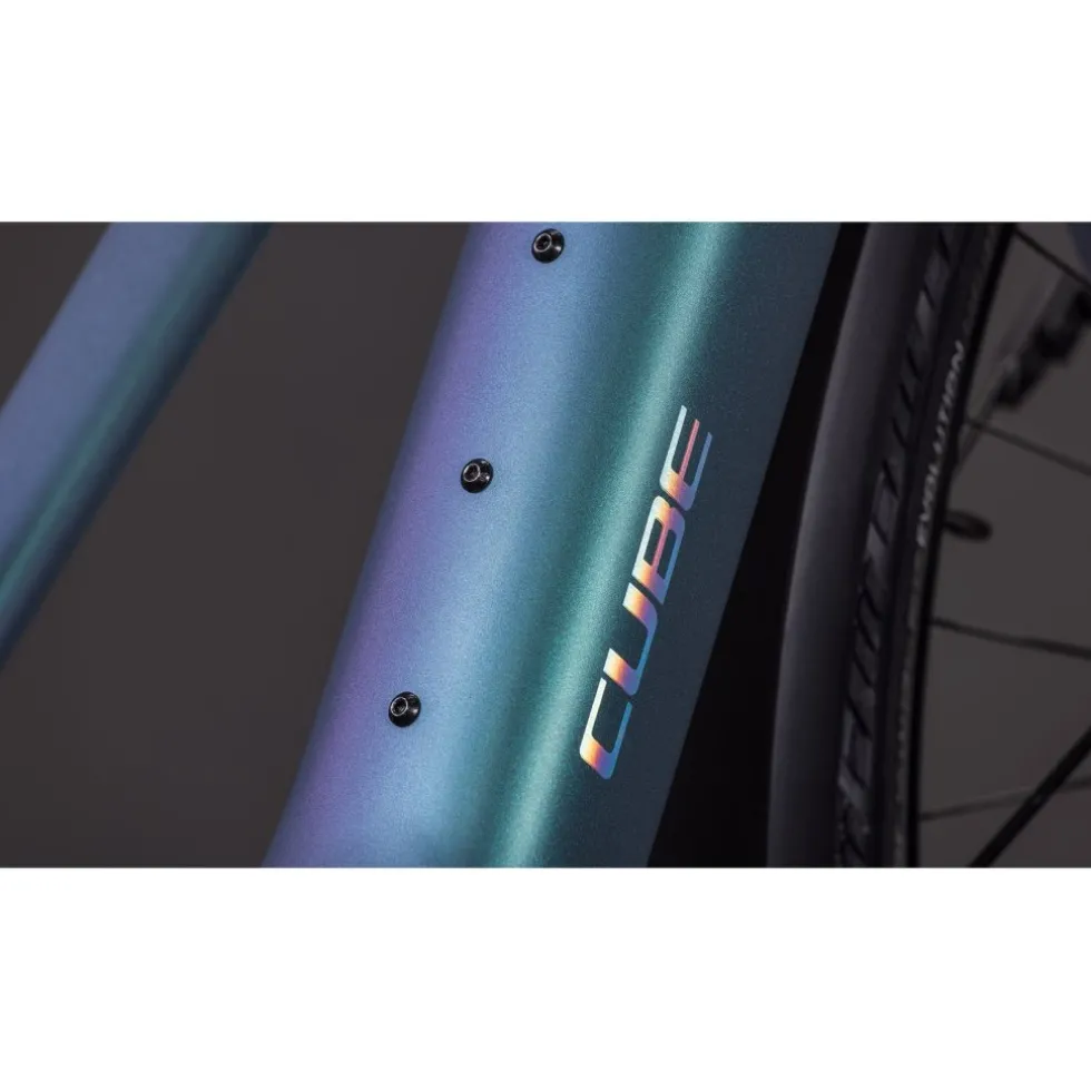 CUBE EDITOR HYBRID SLT 400X FE - Trapeze - City E-Bike - 2026 - smaragdgrey / prism