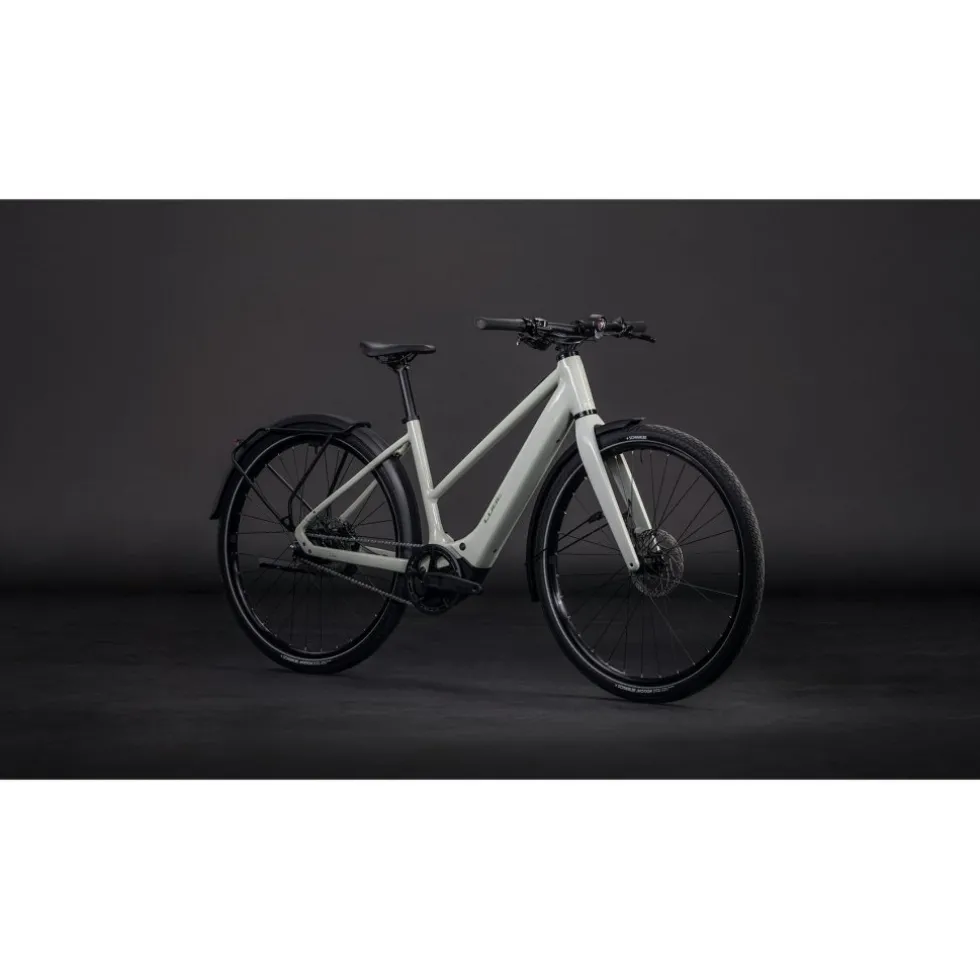 CUBE EDITOR HYBRID SLX FE 400X - Trapeze - City E-Bike - 2026 - reedbeige / chrome