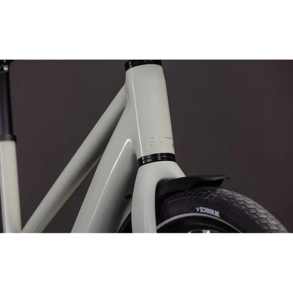 CUBE EDITOR HYBRID SLX FE 400X - Trapeze - City E-Bike - 2026 - reedbeige / chrome