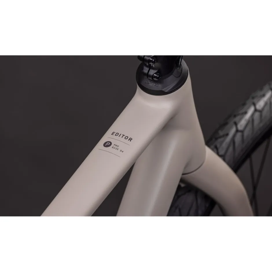 Urban Fietsen < CUBE EDITOR Pro - Stadsfiets - 2026 - oatgrey / grey