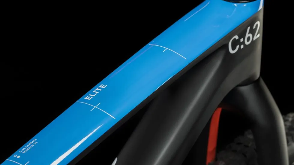 CUBE ELITE 240 C:62 Pro - 24" Carbon Kinderen Mountainbike - 2026 - carbon / blue / red
