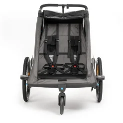 Kinderkarren < CUBE Fietskar voor Kinderen Double PURE - black´n´grey
