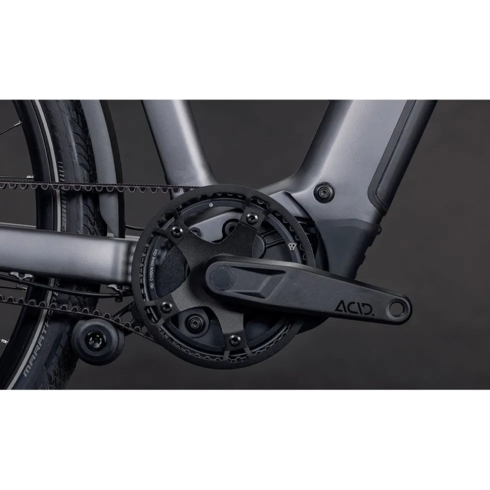CUBE KATHMANDU HYBRID Comfort Pro 800 - Trapeze - Trekking E-Bike - 2026 - slabgrey / black