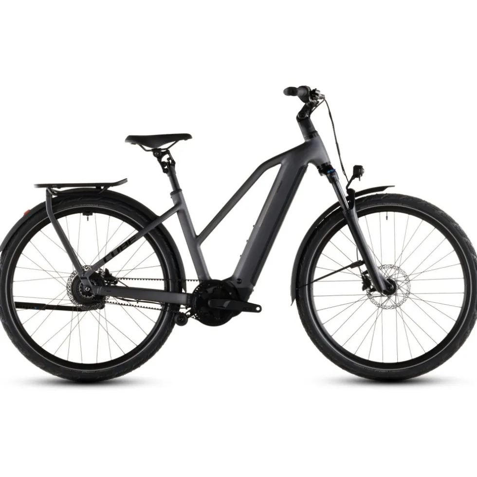 CUBE KATHMANDU HYBRID Comfort Pro 800 - Trapeze - Trekking E-Bike - 2026 - slabgrey / black