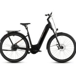 Elektrische Fietsen < CUBE KATHMANDU HYBRID Comfort SLX 800 - Easy Entry - Trekking E-Bike - 2026 - solareclipse / gold