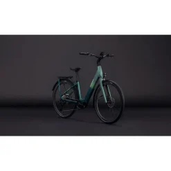 CUBE KATHMANDU HYBRID C:62 SLT 400X - Easy Entry - Carbon Trekking E-Bike - 2026 - seafoam / chrome
