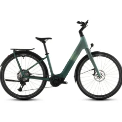 CUBE KATHMANDU HYBRID C:62 SLT 400X - Easy Entry - Carbon Trekking E-Bike - 2026 - seafoam / chrome