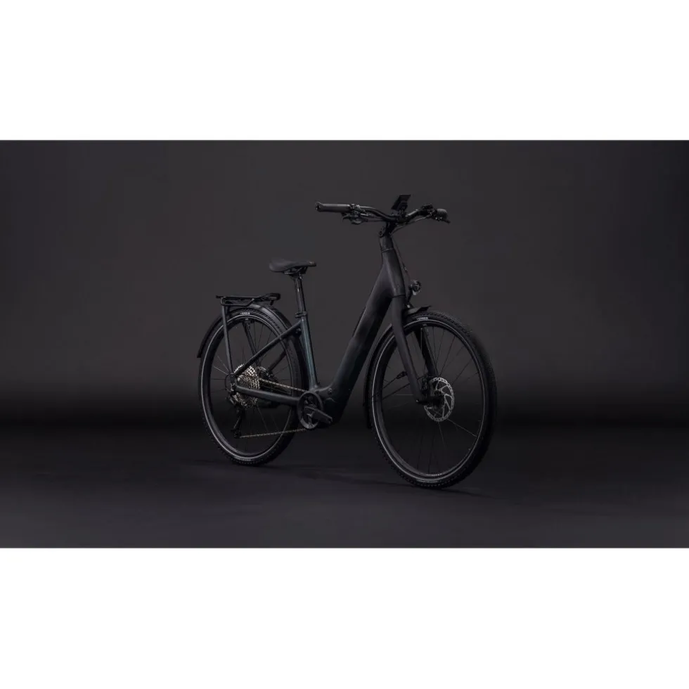 CUBE KATHMANDU HYBRID C:62 SLX 400X - Easy Entry - Carbon Trekking E-Bike - 2026 - liquidblack / bluedust