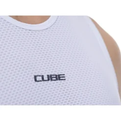 CUBE Mesh Hemd zonder Mouwen Heren - wit