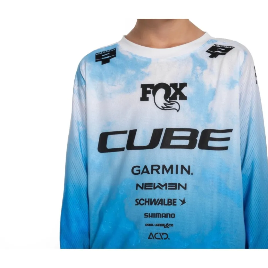 Shirts Kinderen|Mtb-Shirts < CUBE TB ROOKIE X Actiontea Fietsshirt et ange ouwen Kinderen - topas bue