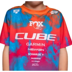 Shirts Kinderen < CUBE TB ROOKIE X Actiontea Fietsshirt et Korte ouwen Kinderen - blue´n´pink´n´orange