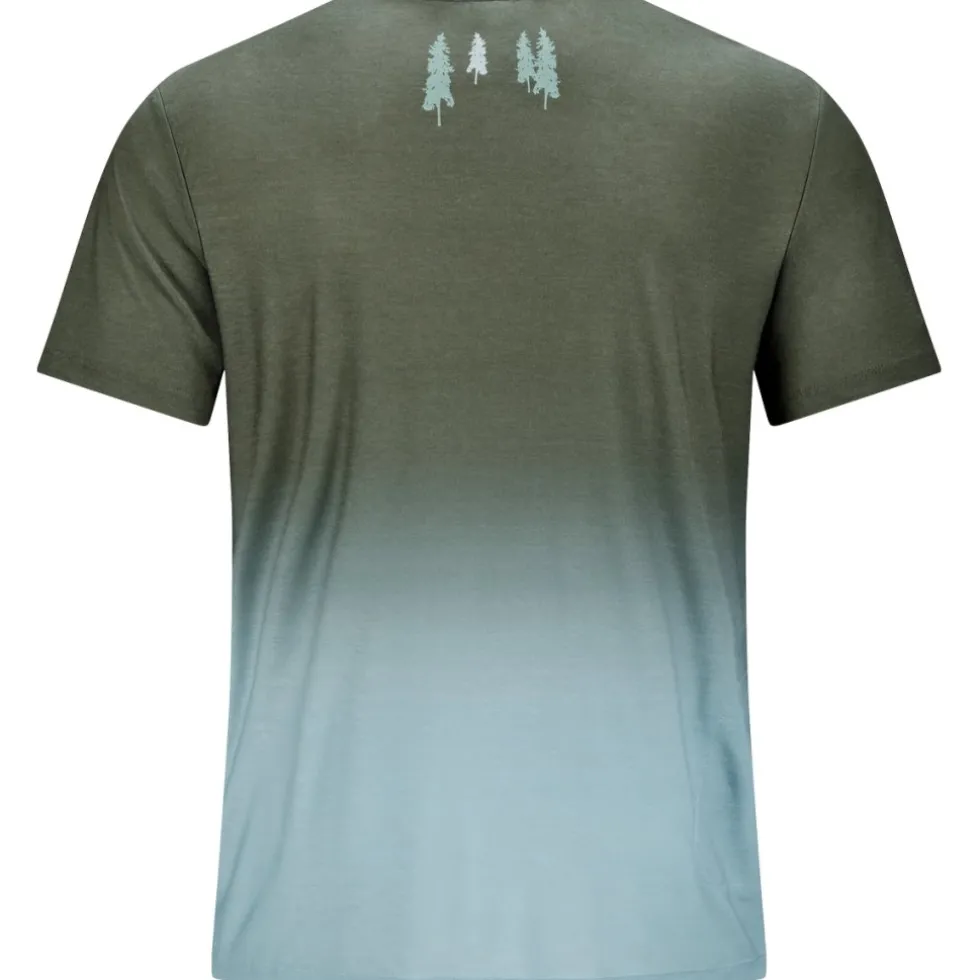 CUBE MTB Soft Touch Ronde hals, korte mouwen, shirt, heren - olive´n´sage