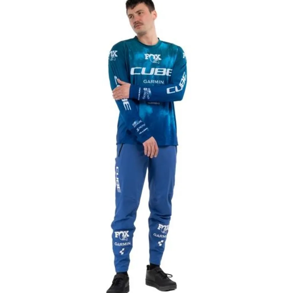 CUBE MTB X Actionteam Broek Heren - blauw
