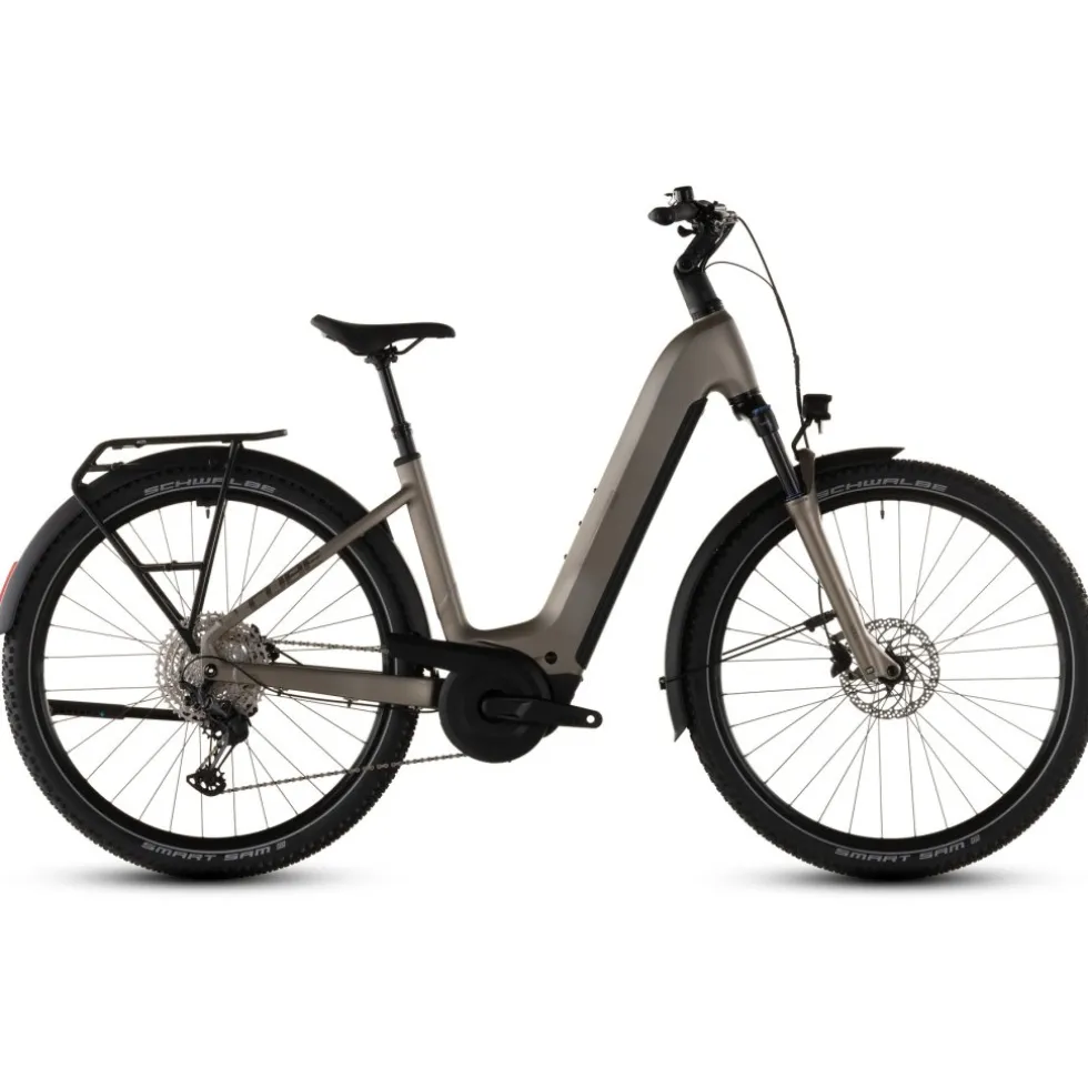 CUBE NURIDE HYBRID Pro 600 - Easy Entry - E-Bike - 2026 - flashstone / chrome