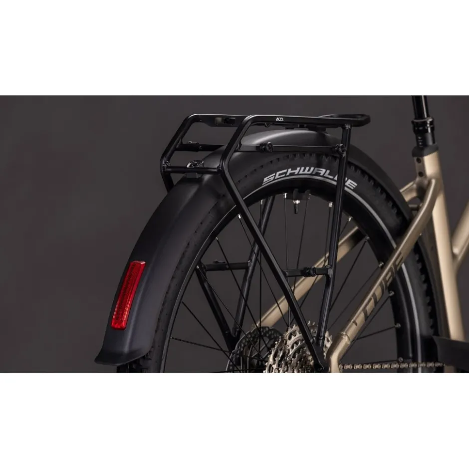 Elektrische Fietsen < CUBE NURIDE HYBRID Pro 600 - Trapeze - E-Bike - 2026 - flashstone / chrome