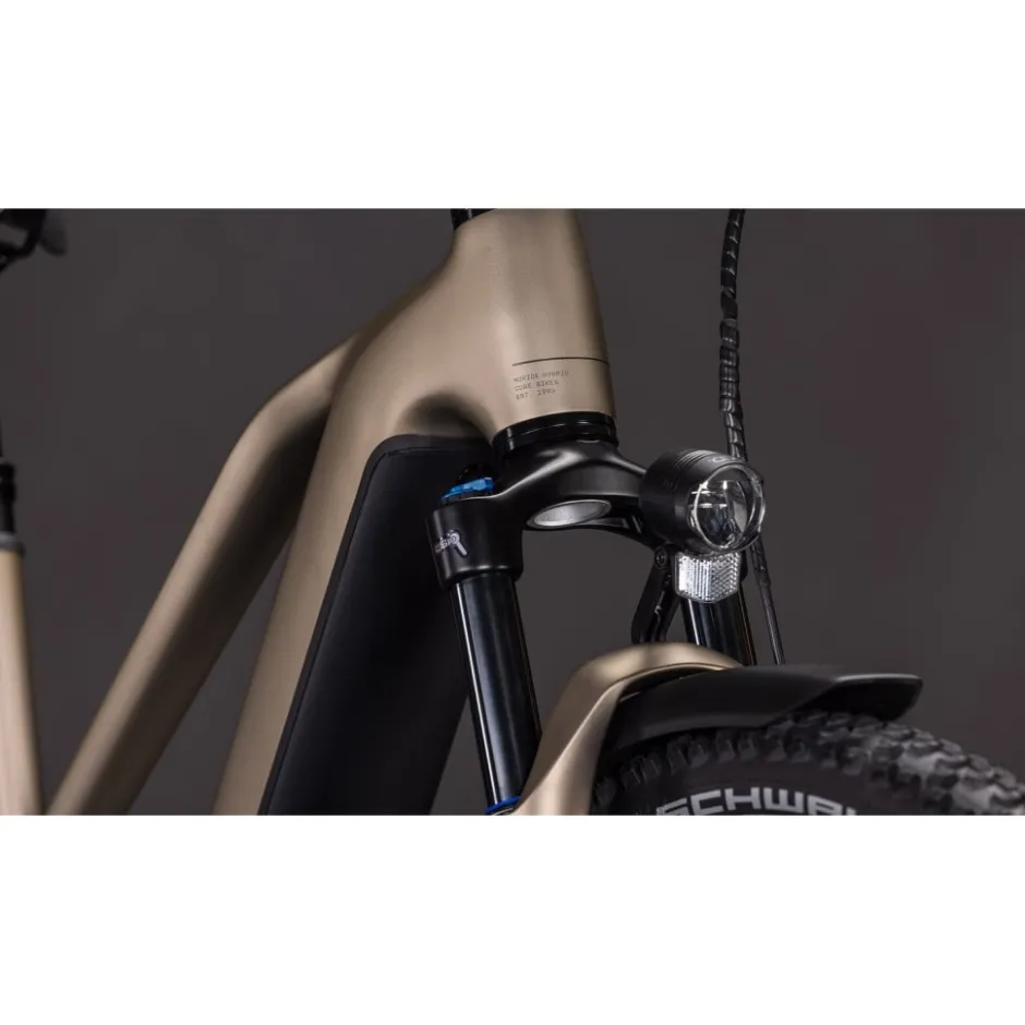Elektrische Fietsen < CUBE NURIDE HYBRID Pro 600 - Trapeze - E-Bike - 2026 - flashstone / chrome