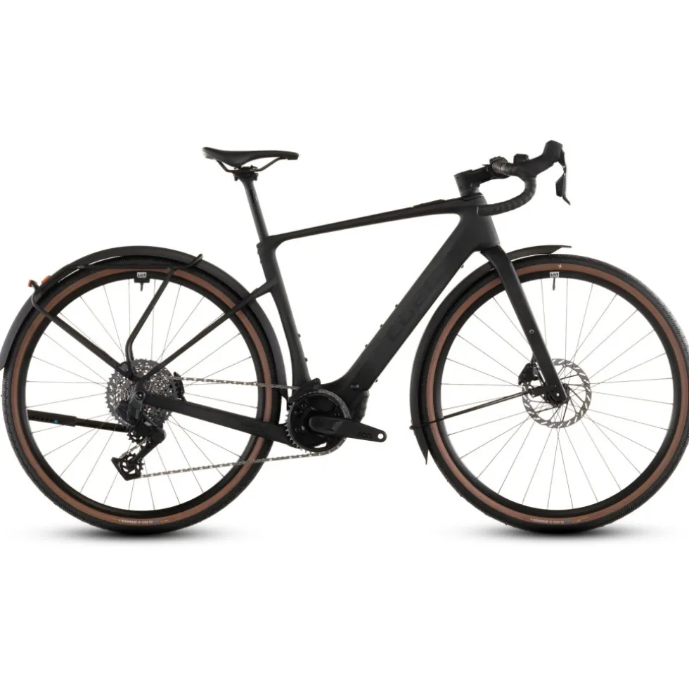 CUBE NUROAD HYBRID C:62 EXC 400X FE - Carbon Gravel E-Bike - 2026 - blackline