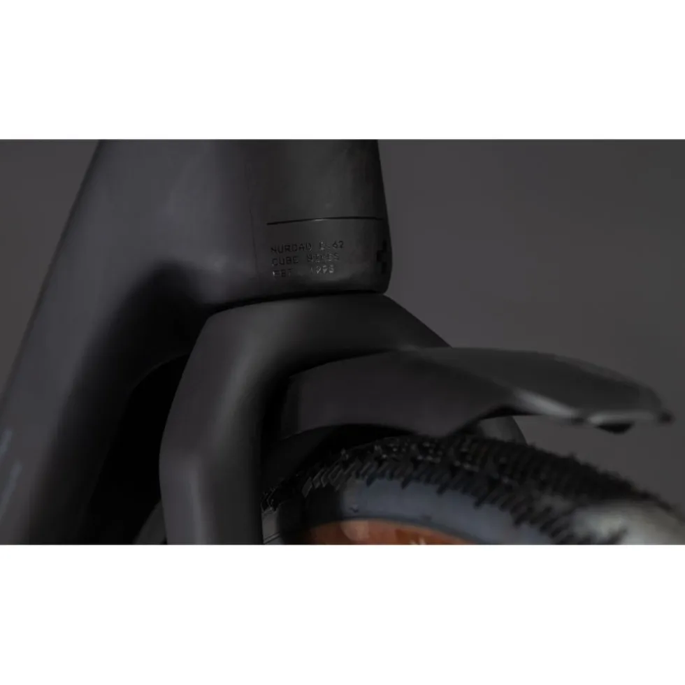 CUBE NUROAD HYBRID C:62 EXC 400X FE - Carbon Gravel E-Bike - 2026 - blackline
