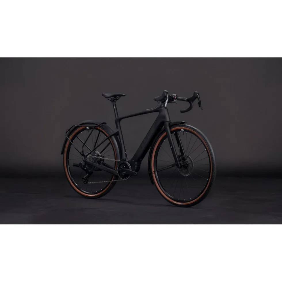 CUBE NUROAD HYBRID C:62 EXC 400X FE - Carbon Gravel E-Bike - 2026 - blackline