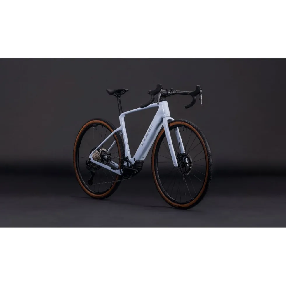 CUBE NUROAD HYBRID C:62 SLX 400X - Carbon Gravel E-Bike - 2026 - iceblue / prism