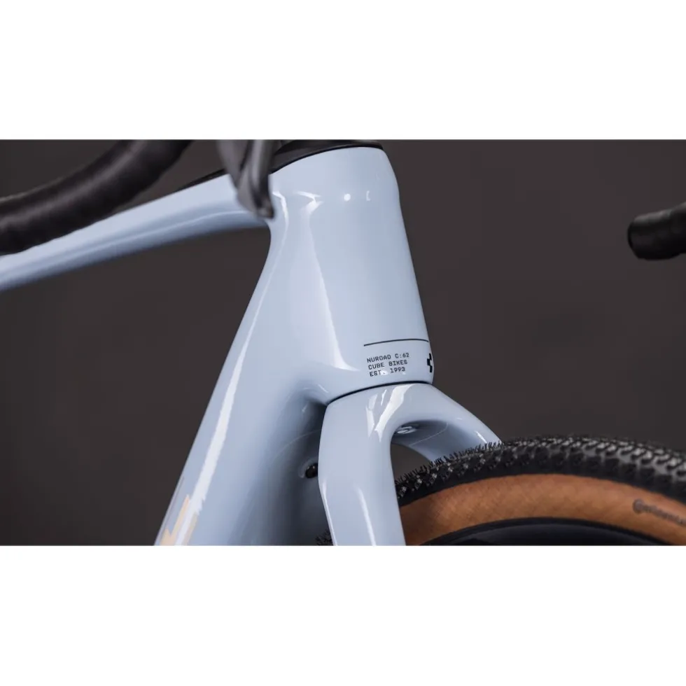 CUBE NUROAD HYBRID C:62 SLX 400X - Carbon Gravel E-Bike - 2026 - iceblue / prism