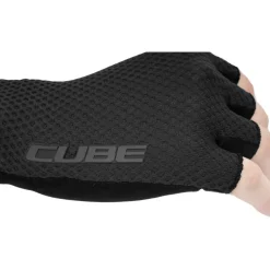 CUBE RACE Handschoenen met Korte Vingers - zwart