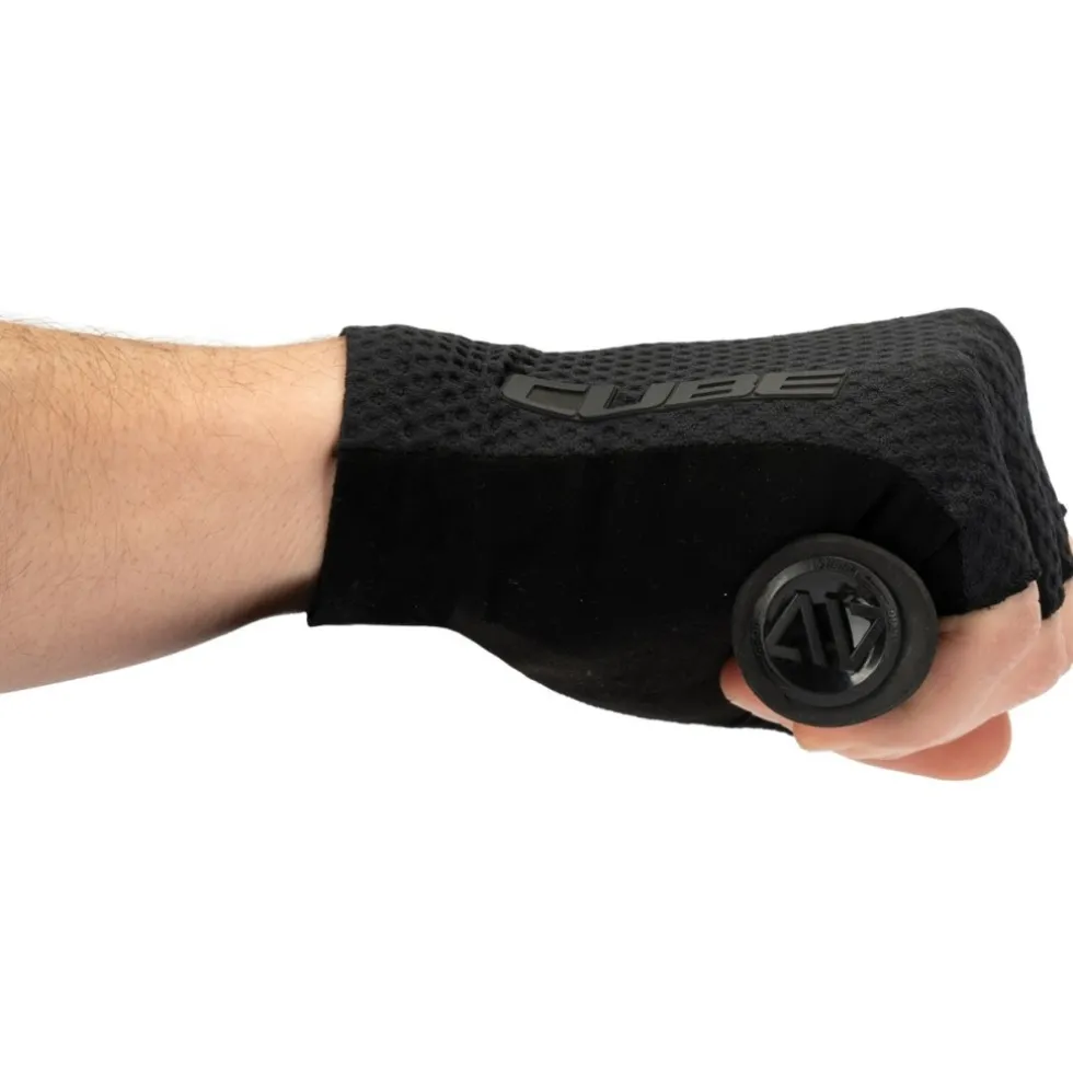 CUBE RACE Handschoenen met Korte Vingers - zwart