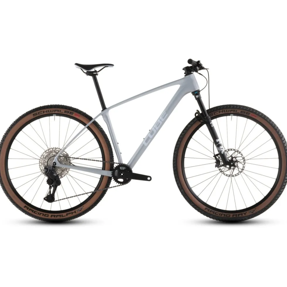 CUBE REACTION C:62 Race - 29" Carbon Mountainbike - 2026 - foggrey / white