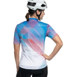 CUBE ROAD/XC CMPT Teamline Fietsshirt met Korte Mouwen Dames - wit