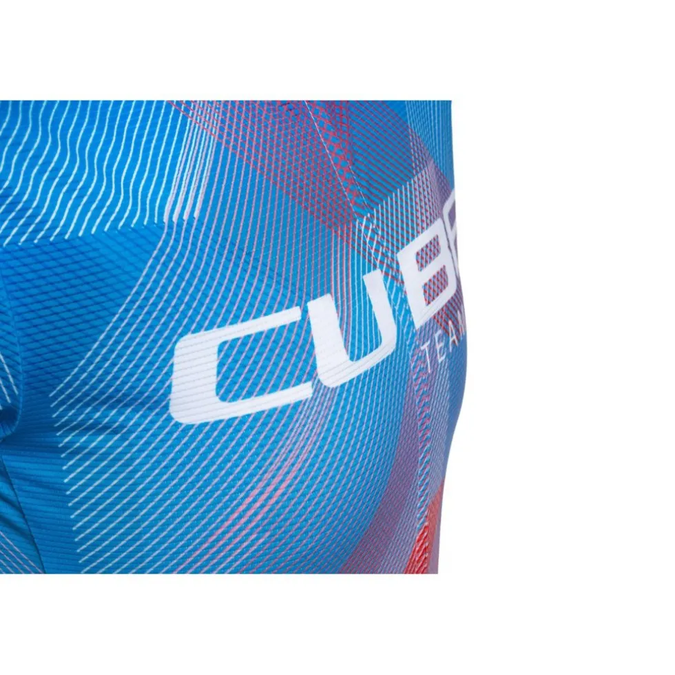 CUBE ROAD/XC CMPT Teamline Fietsshirt met Korte Mouwen Dames - wit