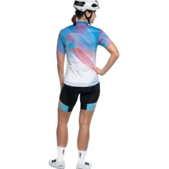 CUBE ROAD/XC CMPT Teamline Fietsshirt met Korte Mouwen Dames - wit