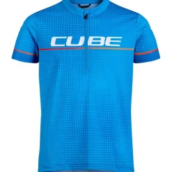 Shirts Kinderen < CUBE ROAD/XC ROOKIE Haf Zip Korte ouw hirt junior - topa bue