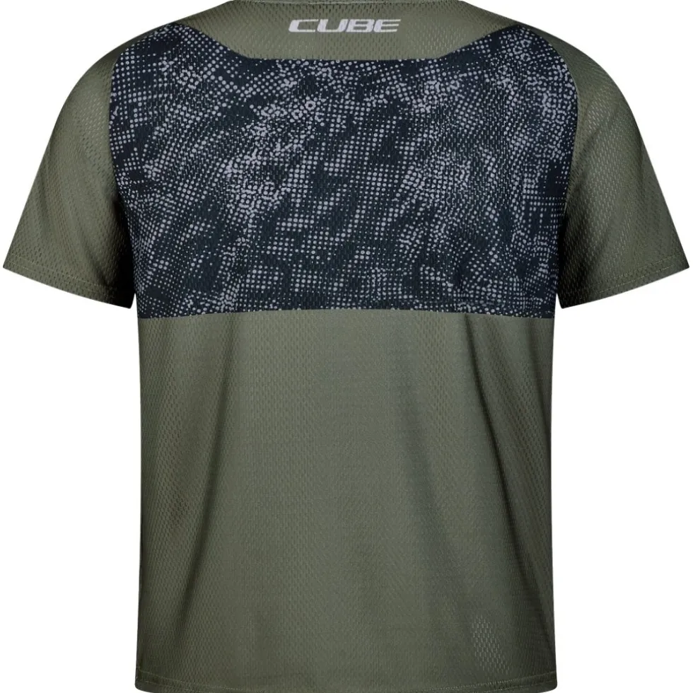 CUBE ROOKIE MTB-shirt TM Junior - reed green