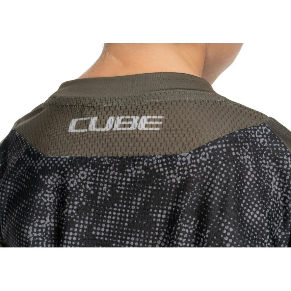 CUBE ROOKIE MTB-shirt TM Junior - reed green