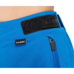CUBE ROOKIE X Actionteam MTB Baggy Shorts Kinderen - topas blue