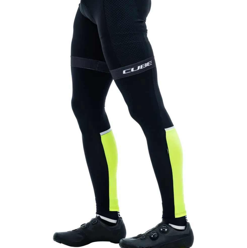 CUBE Safety Beenwarmers - neon yellow