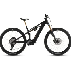 Elektrische Fietsen|E-Mtb Full Suspension < CUBE TEREO HYBRID ONE44 HPC AT 800 - Carbon E-Mountainbike - 2026 - 27.5“ – carbon / gold