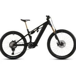 Elektrische Fietsen|E-Mtb Full Suspension < CUBE TEREO HYBRID ONE77 HPC AT 800 - Carbon E-Mountainbike - 2026 - – carbon / gold