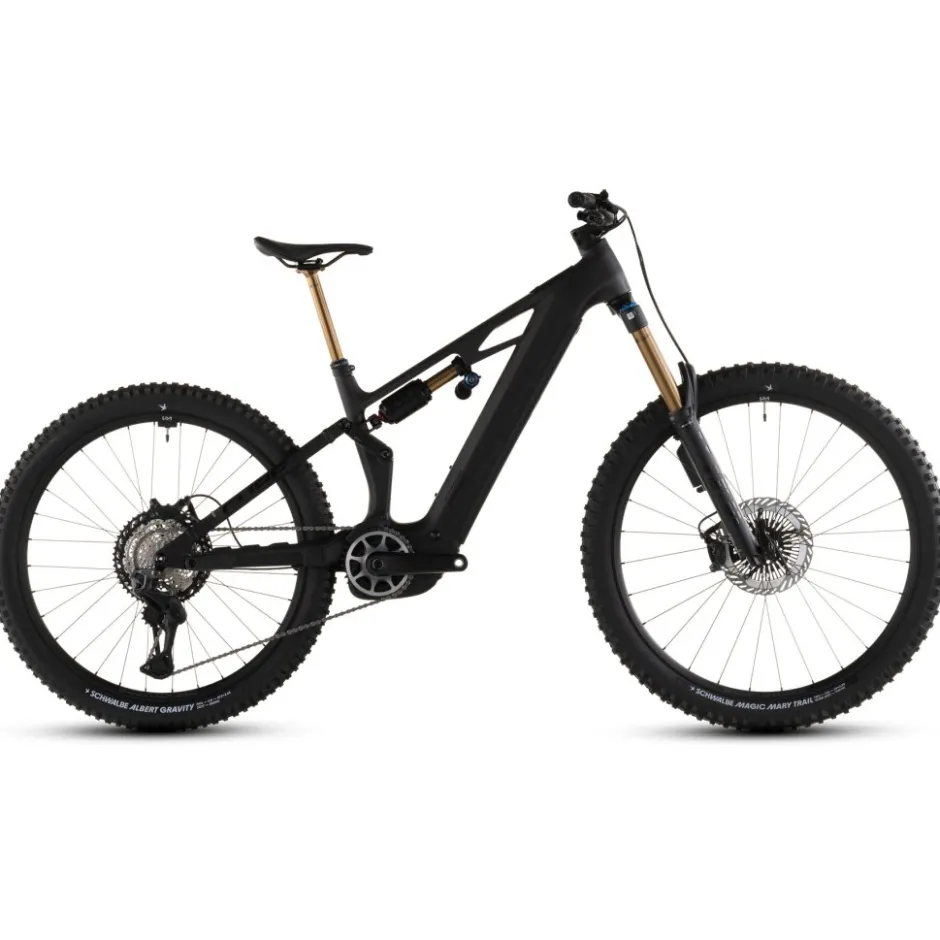 Elektrische Fietsen|E-Mtb Full Suspension < CUBE TEREO HYBRID ONE77 HPC AT 800 - Carbon E-Mountainbike - 2026 - – carbon / gold