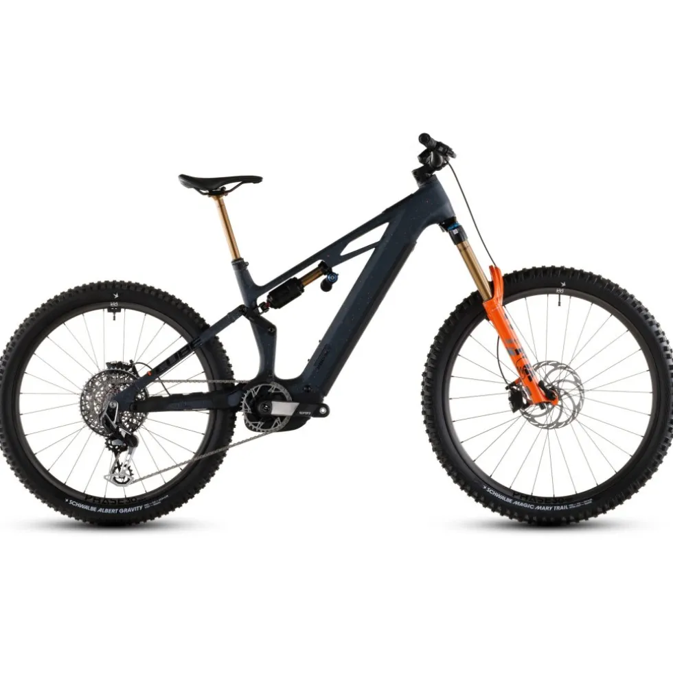 CUBE STEREO HYBRID ONE77 HPC SLT 800 - Carbon E-Mountainbike - 2026 - S – galaxy / orange