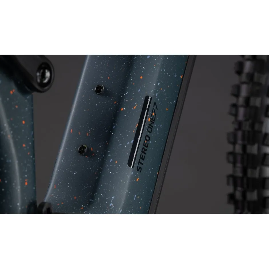 Elektrische Fietsen|E-Mtb Full Suspension < CUBE STEREO HYBRID ONE77 HPC ST 800 - Carbon E-ountainbike - 2026 - gaaxy / orange